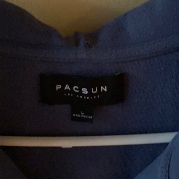 Men’s pacsun blue fleece pullover Large - Picture 2 of 5